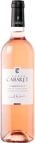 Bouteille de vin rose — AOC(3) VIN ROSÉ MINERVOIS LAURAN CABARET