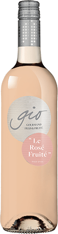 Bouteille de vin rosé IGP Vin Rosé Pays D’OC Bio « Gio Gérard Bertrand », millésime 2025/2026 — vignoble Languedoc