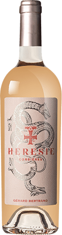 Bouteille de vin rosé AOP Vin Rosé Corbières « Hérésie », millésime 2025/2026 — vignoble Languedoc