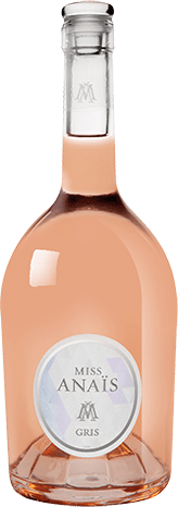 Bouteille de vin rosé IGP Vin Rosé Pays D’OC Gris « Miss Anaïs », millésime 2025/2026 — vignoble Languedoc