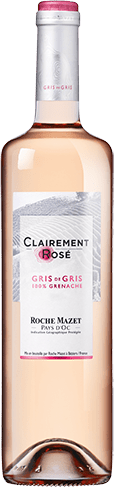 Bouteille de vin rose — IGP(2) VIN ROSÉ PAYS D’OC ROCHE MAZET GRIS DE GRIS CLAIREMENT ROSÉ