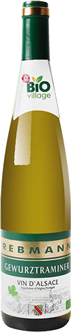 Bouteille de vin blanc — AOP(1) VIN BLANC GEWURZTRAMINER BIO** REBMANN