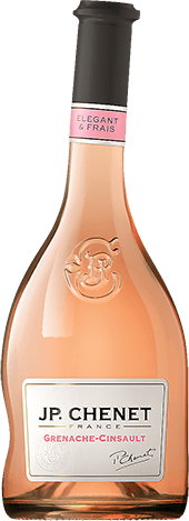 Bouteille de vin rosé IGP Vin Rosé Pays D’OC Grenache Cinsault « Jp. Chenet », millésime 2025/2026 — vignoble Languedoc