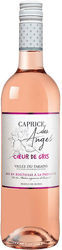 Bouteille de vin rose — IGP(2) VIN ROSÉ CŒUR DE GRIS VALLÉE DU PARADIS CAPRICE DES ANGES