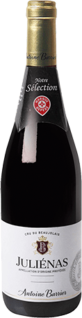 Bouteille de vin rouge AOP Vin Rouge Julienas « Antoine Barrier », millésime 2025/2026 — vignoble Beaujolais