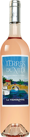 Bouteille de vin rose — IGP(2) VIN ROSÉ TERRES DU MIDI LA VIGNERONNE