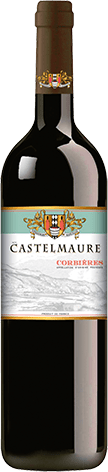Bouteille de vin rouge — AOP(1) VIN ROUGE CORBIÈRES CASTELMAURE