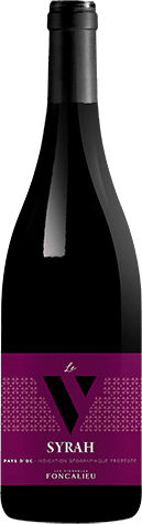 Bouteille de vin rouge — IGP(2) VIN ROUGE PAYS D’OC SYRAH LE V