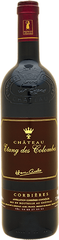 Bouteille de vin rouge — AOP(1) VIN ROUGE CORBIÈRES CHÂTEAU ÉTANG DES COLOMBES