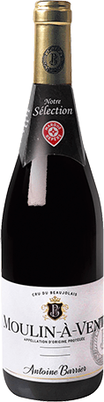 Bouteille de vin rouge — AOP(1) VIN ROUGE MOULIN-À-VENT ANTOINE BARRIER