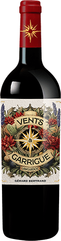 Bouteille de vin rouge — AOC(3) VIN ROUGE LANGUEDOC VENTS & GARRIGUE