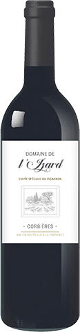 Bouteille de vin rouge — AOP(1) VIN ROUGE CORBIÈRES CUVÉE SPÉCIALE DU VIGNERON DOMAINE DE L’IZARD