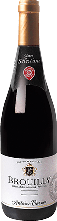 Bouteille de vin rouge AOP Vin Rouge Brouilly « Antoine Barrier », millésime 2025/2026