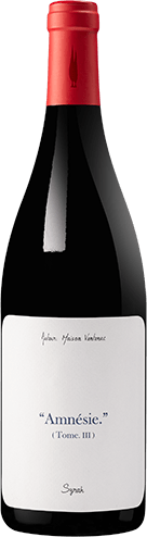 Bouteille de vin rouge IGP Vin Rouge Pays D’OC Syrah Bio « Amnésie », millésime 2025/2026 — vignoble Languedoc