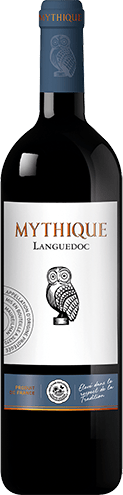 Bouteille de vin rouge — AOP(1) VIN ROUGE LANGUEDOC* MYTHIQUE