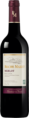Bouteille de vin rouge — IGP(2) VIN ROUGE PAYS D’OC MERLOT ROCHE MAZET