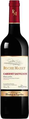 Bouteille de vin rouge — IGP(2) VIN ROUGE PAYS D’OC CABERNET SAUVIGNON ROCHE MAZET