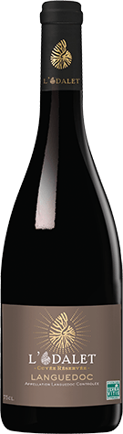 Bouteille de vin rouge — AOP(1) VIN ROUGE LANGUEDOC L’ODALET