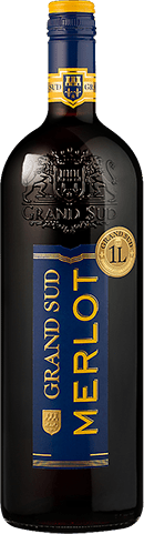 Bouteille de vin rouge — IGP(2) VIN ROUGE PAYS D’OC MERLOT GRAND SUD