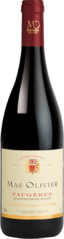Bouteille de vin rouge — AOP(1) VIN ROUGE FAUGÈRES MAS OLIVIER