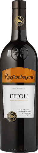 Bouteille de vin rouge — AOP(1) VIN ROUGE FITOU ROCFLAMBOYANT TRADITION
