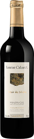 Bouteille de vin rouge — AOP(1) VIN ROUGE MINERVOIS LAURAN CABARET TERROIR DES SCHISTES