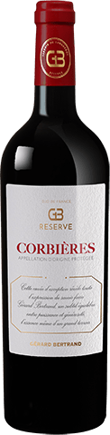 Bouteille de vin rouge — AOP(1) VIN ROUGE CORBIÈRES RÉSERVE GÉRARD BERTRAND