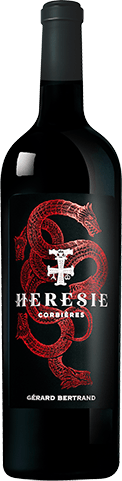 Bouteille de vin rouge — AOP(1) VIN ROUGE CORBIÈRES HÉRÉSIE GÉRARD BERTRAND
