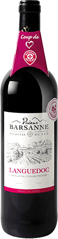Bouteille de vin rouge — AOP(1) VIN ROUGE LANGUEDOC PRIEUR BARSANNE