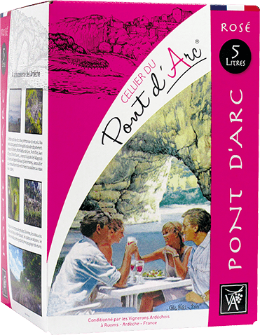 Bouteille de vin rose — IGP(2) VIN ROSÉ CÉVENNES CELLIER DU PONT D’ARC