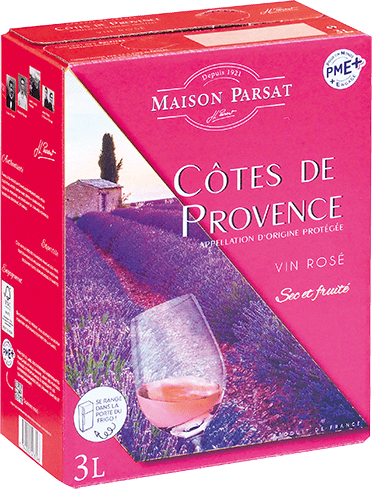 Bouteille de vin rose — AOP(1) VIN ROSÉ CÔTES DE PROVENCE JL PARSAT