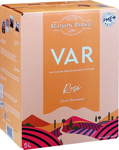 Bouteille de vin rose — IGP(2) VIN ROSÉ VIN DE PAYS DU VAR JL. PARSAT
