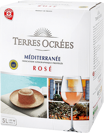 Bouteille de vin rose — IGP(2) VIN ROSÉ MÉDITERRANÉE TERRES OCRÉES