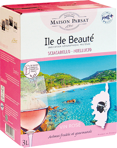 Bouteille de vin rose — IGP(1) VIN ROSÉ ÎLE DE BEAUTÉ JL PARSAT