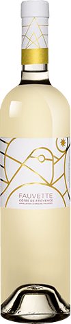 Bouteille de vin blanc AOP Vin Blanc Côtes De Provence « Fauvette », millésime 2025/2026 — vignoble Provence & Corse