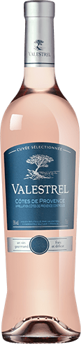 Bouteille de vin rose — AOP(1) VIN ROSÉ CÔTES DE PROVENCE VALESTREL