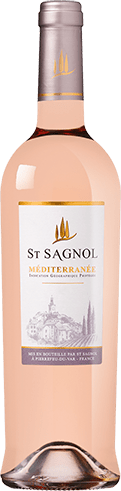 Bouteille de vin rosé IGP Vin Rosé Méditerranée « St Sagnol », millésime 2025/2026 — vignoble Provence & Corse