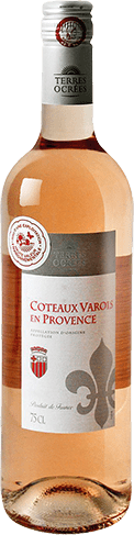 Bouteille de vin rosé AOP Vin Rosé Coteaux Varois En Provence « Terres Ocrées », millésime 2025/2026 — vignoble Provence & Corse