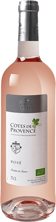 Bouteille de vin rose — AOP(1) VIN ROSÉ CÔTES DE PROVENCE BIO** TERRES OCRÉES