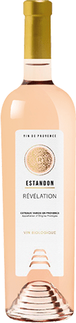 Bouteille de vin rosé AOC Vin Rosé Coteaux Varois Bio « Révélation », millésime 2025/2026 — vignoble Provence & Corse