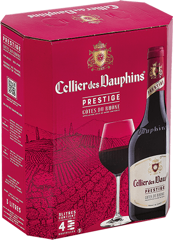 Bouteille de vin rouge — AOP(1) VIN ROUGE CÔTES DU RHÔNE PRESTIGE CELLIER DES DAUPHINS