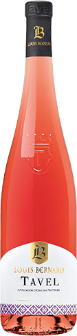 Bouteille de vin rosé AOP Vin Rosé Tavel « Louis Bernard », millésime 2025/2026 — vignoble Rhône