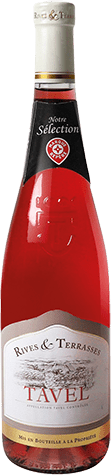 Bouteille de vin rosé AOP Vin Rosé Tavel « Rives & Terrasses », millésime 2025/2026 — vignoble Rhône