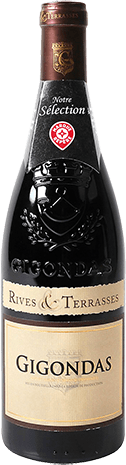 Bouteille de vin rouge AOP Vin Rouge Gigondas « Rives & Terrasses », millésime 2025/2026 — vignoble Rhône
