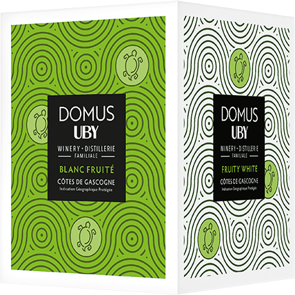 Bag-in-box de vin blanc IGP Vin Blanc Côtes De Gascogne Fruité « Domus Uby », millésime 2025/2026 — vignoble Sud-ouest