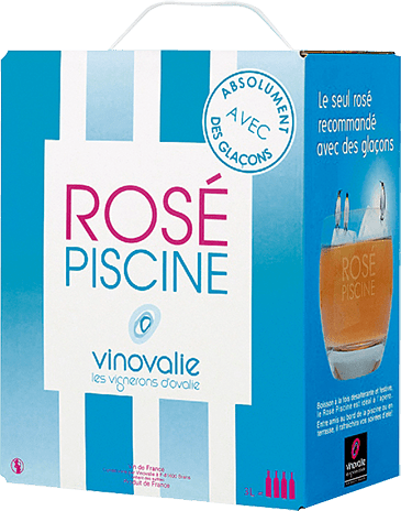 Bouteille de vin rose — SANS INDICATION GÉOGRAPHIQUE VIN ROSÉ DE FRANCE ROSÉ PISCINE
