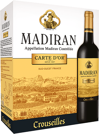 Bag-in-box de vin rouge AOP Vin Rouge Madiran « Carte D’or », millésime 2025/2026 — vignoble Sud-ouest