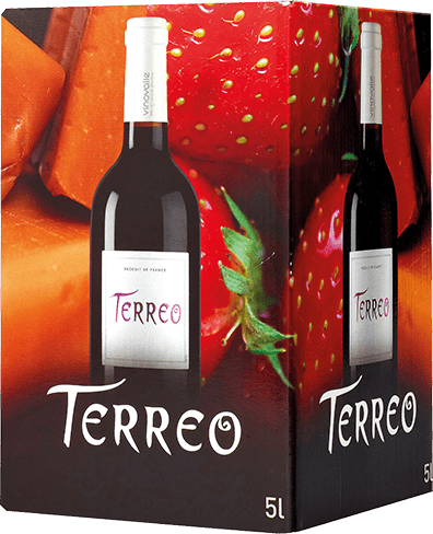 Bag-in-box de vin rouge IGP Vin Rouge Comté Tolosan « Terreo », millésime 2025/2026 — vignoble Sud-ouest