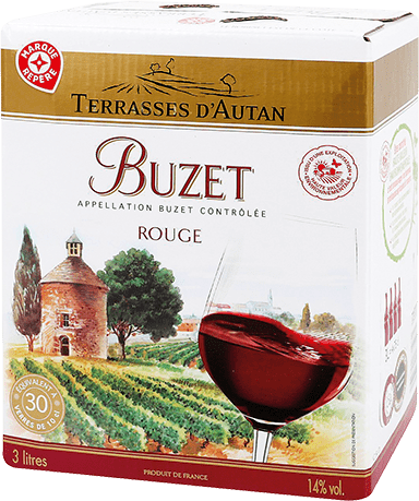 Bouteille de vin rouge — AOP(1) VIN ROUGE BUZET* TERRASSES D’AUTAN