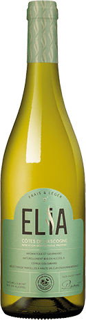 Bouteille de vin blanc — IGP(2) VIN BLANC SEC CÔTES DE GASCOGNE* ELIA